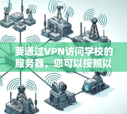 要通过VPN访问学校的服务器，您可以按照以下步骤操作