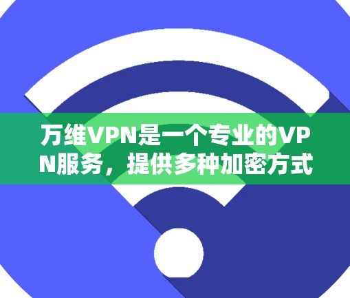 万维VPN是一个专业的VPN服务,提供多种加密方式和多点网络支持,旨在保护用户的数据和隐私。以下是对万维VPN的详细介绍 万维VPN是一个专业的VPN服务,提供多种加密方式和多点网络支持,旨在保护用户的数据和隐私。以下是对万维VPN的详细介绍
