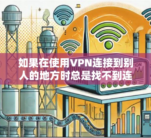如果在使用VPN连接到别人的地方时总是找不到连接,可以按照以下步骤一步步排查问题