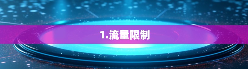 1.流量限制 1.流量限制