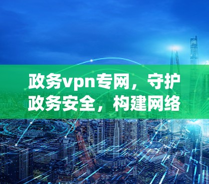 政务vpn专网，守护政务安全，构建网络空间新秩序