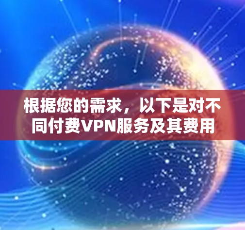 根据您的需求,以下是对不同付费VPN服务及其费用的综合分析