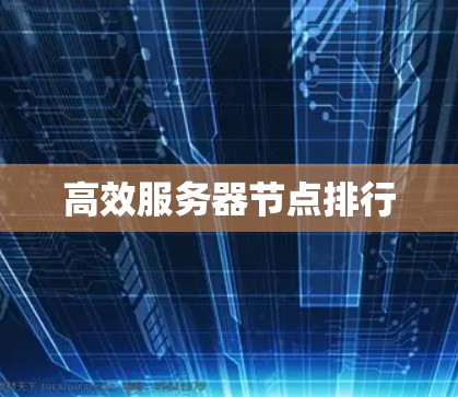 高效服务器节点排行
