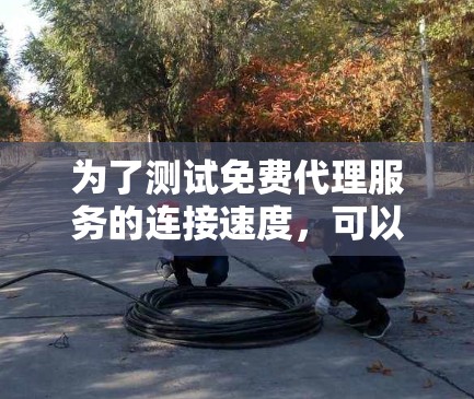 为了测试免费代理服务的连接速度，可以按照以下步骤进行