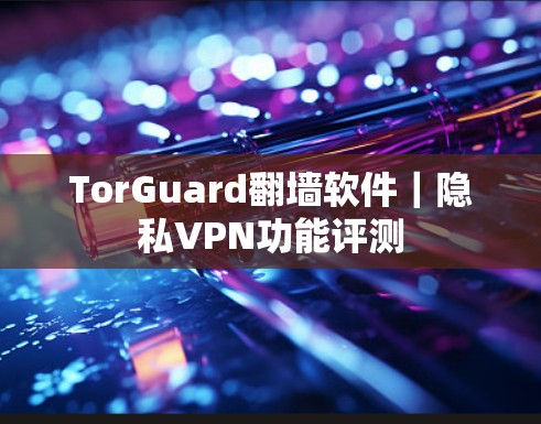 TorGuard<strong>翻墙软件</strong>｜隐私VPN功能评测